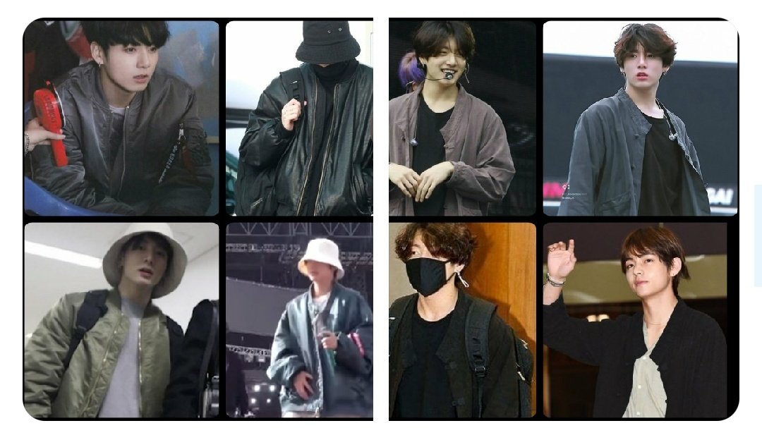 Isn't it so cute when Jungkook buys the same style of clothes or accessories just in different colors?Do you guys think, Taehyung likes it too? I mean having the same thing in different color?