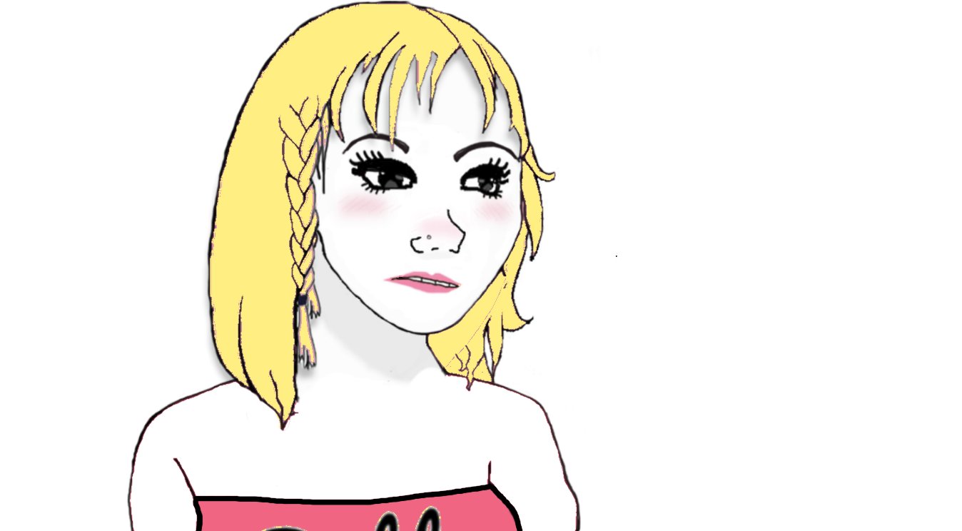 emily artemis on Twitter: "have this shitty californian girl edit of the pink  hair wojak i made for all general purposes https://t.co/SPjKJPljkM" /  Twitter