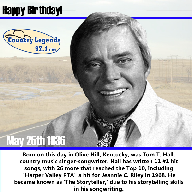 Happy Birthday Tom T. Hall
 