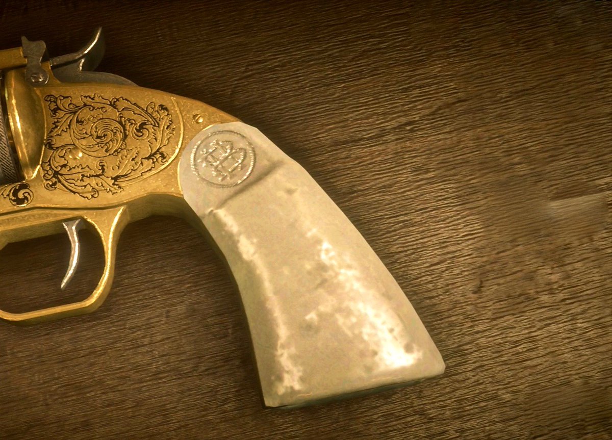 Candysseus's tweet photo. I'll show you mine, if you show me yours @WheelerRawsonCo 
#SchofieldRevolver 
#RedDeadWeapons
#WRCoWeaponry #MissCandyLicious #SweetAsPhotos #NoFilters #RedDeadOnline #RedDeadRedemption2 https://t.co/ToIbgXtobB