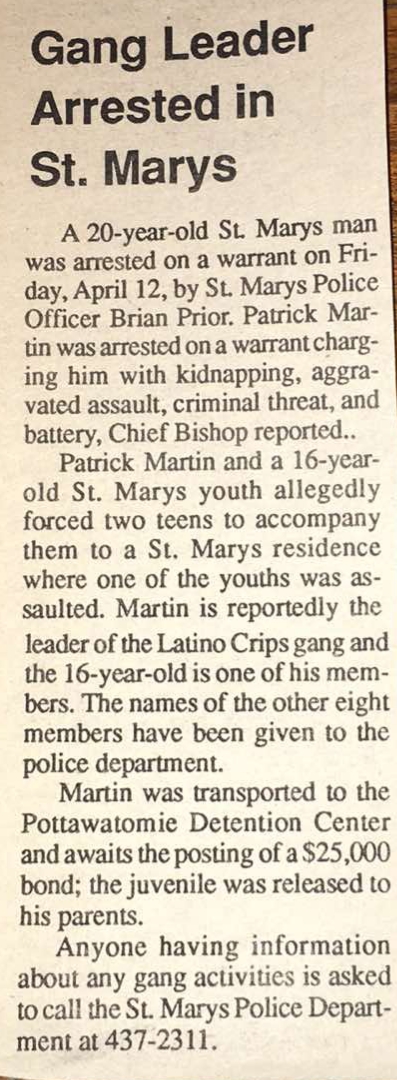 Now for Michael Gonzalez. He didn't commit suicide & there is no suicide note. Gonzalez was a member of the gang that shot up Fr. Rizzo's house, and his death by murder, was gang related.