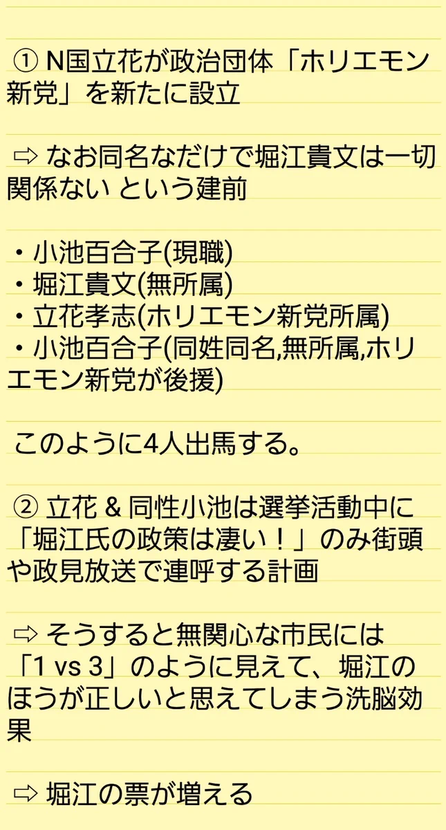 これがホリエモン新党の戦略、めちゃくちゃだけど宣伝法としては優秀ｗｗｗ