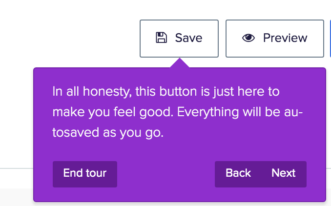 UXShotsIN's tweet photo. Sometimes the tiny things we do can bring great UX, making users feel more comfortable using your product. @Optimalworkshop has provided a save button to make users feel safe even when all data will be autosaved.  

#treejack #ux #satisfaction #autosave https://t.co/KgzaXEkOjB