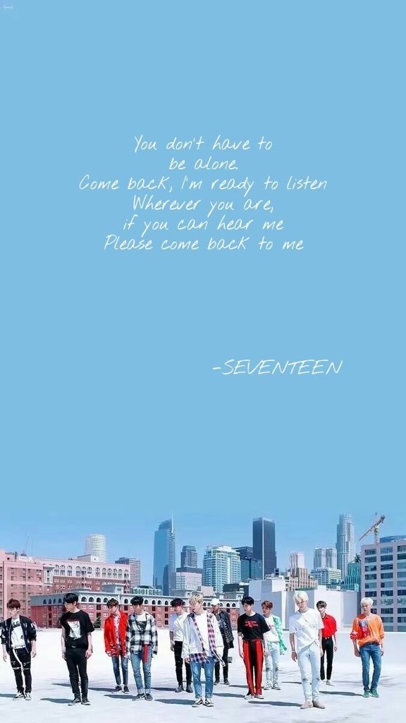 「 d-4: favorite lyrics 」» i’m the place you can come to, you’re the place i can go to (home)ღ bc seventeen is my home. and look at all these cute svt lyrics edits —  @pledis_17  #SEVENTEEN