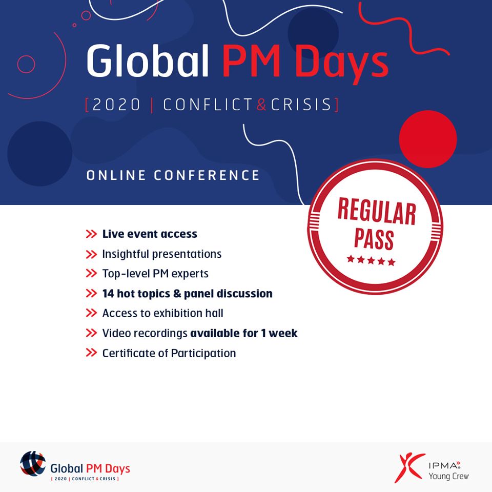 IPMA_YC_CH's tweet photo. Join us at the second edition of Global PM Days by @IPMAYoungCrew! Global PM Days, with a central topic "Conflict and crisis", are waiting for you! Be part of a truly global project management event! More info here - https://t.co/EO4YCKQ2vU @spm_ch @projektmagazin https://t.co/pWJfmka8cK