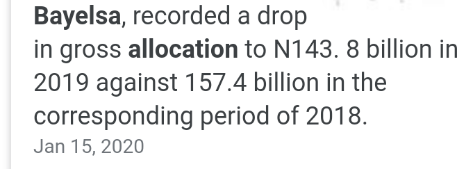 Bayelsa also received over  #100bn from federal, are the northern politicians mismanaging the wealth of bayelsan,?....