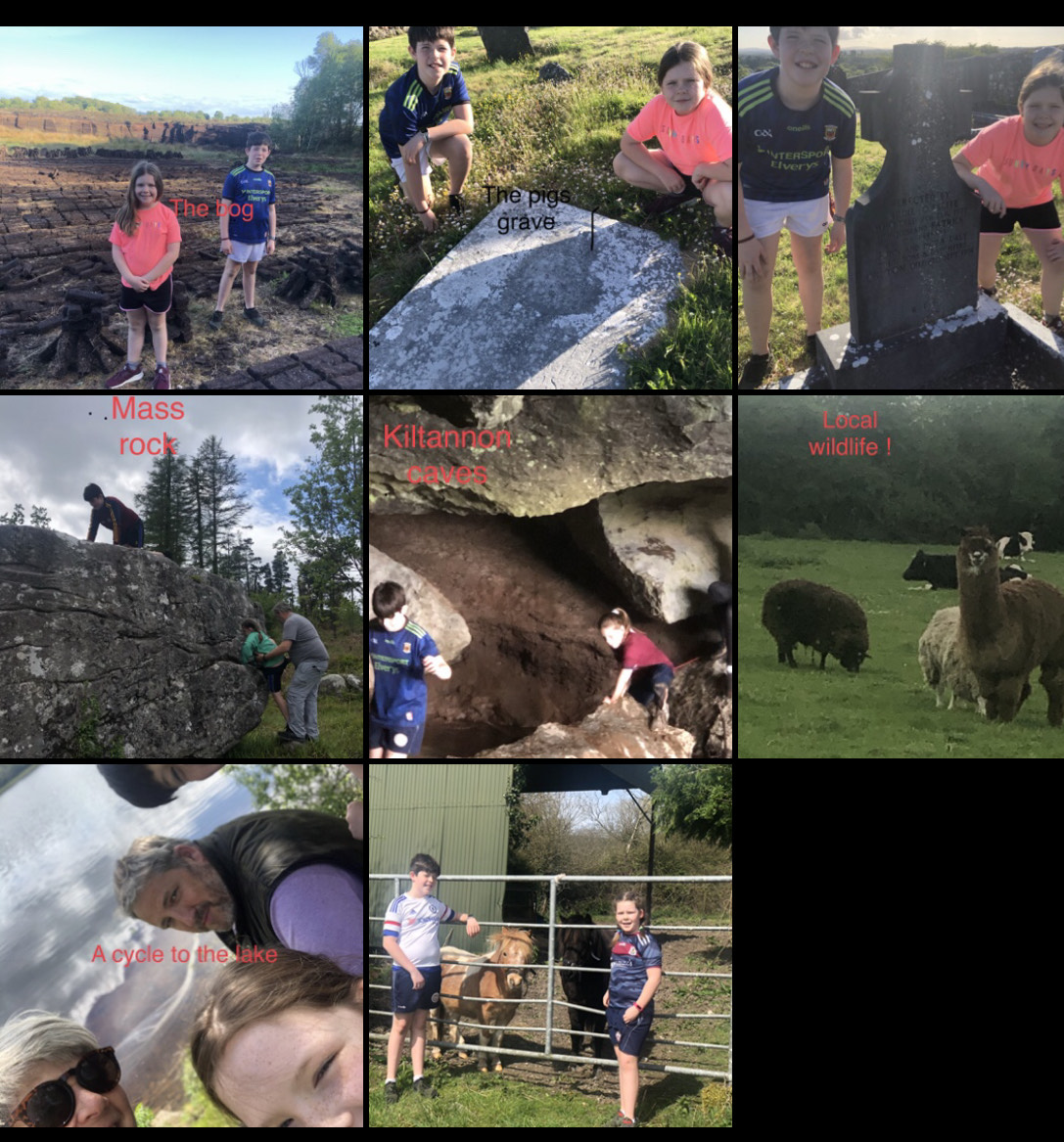 Ali and Louis were busy last week discovering different historical, geographical and other sites around Tulla. They had great fun exploring within their 5km radius. Have a look at the amazing places and things they located. @GreenSchoolsIre