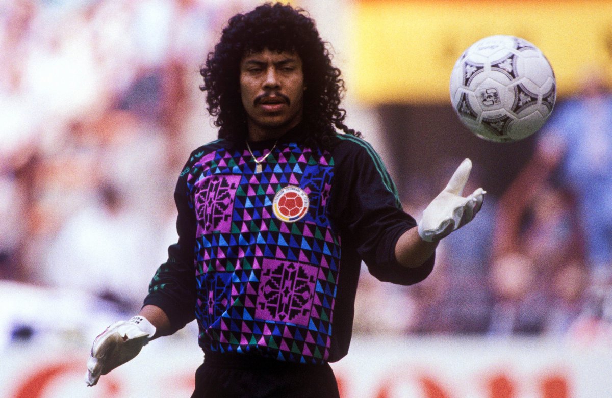 2. René Higuita A retired Colombian Goalkeeper who was nicknamed El Loco ("The Madman") for his high-risk 'sweeper-keeper' playing style and his dribbling flair.