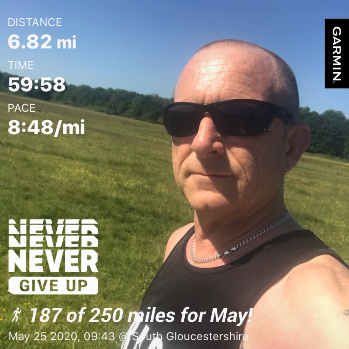 sjreynolds1883's tweet photo. #beatyesterday #garmin taper run before Fridays 💯 Mile #centurioncommunity run. 
#training #145mile #KACR #RunforAlex💚 #teamclicsargent #lonelygoatrc 💚🐐 https://t.co/ELf1pLVdSd