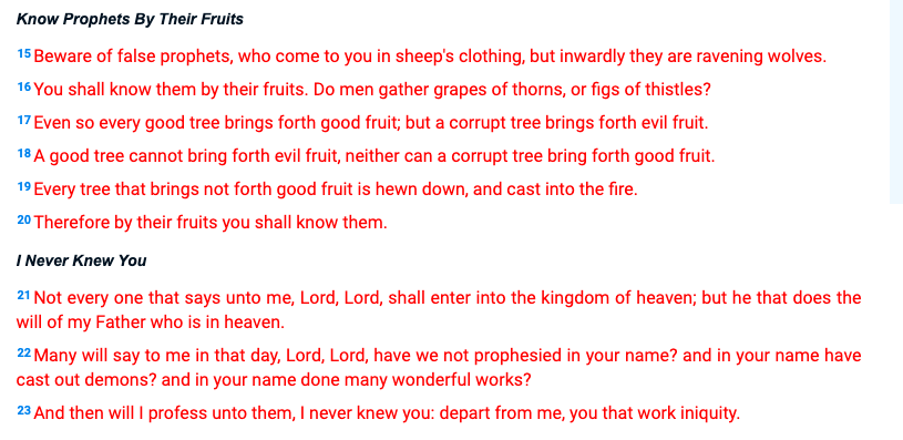 71. Equally dangerous is to read Jesus as speaking for the institution of the church -- when he says follow me, he means follow the teachings of your local priest as though they were God.Subtle difference - but if you're reading Jesus to judge the text - read AS IF he's logos.