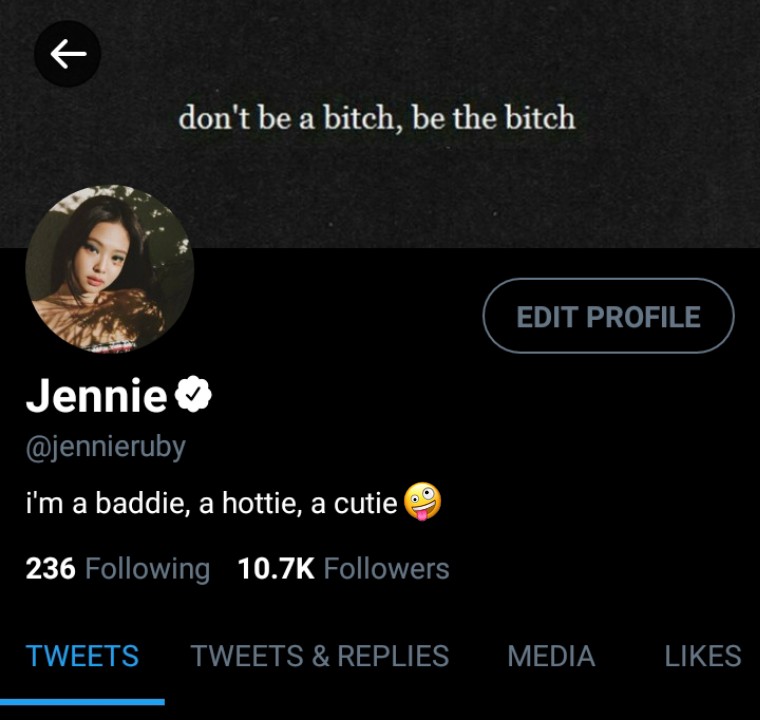 Taehyung and Jennie's twitter account.