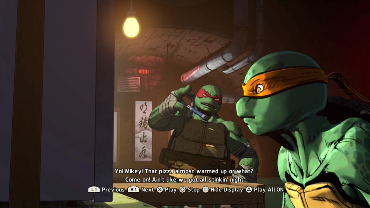 瑠璃 2つ目のオススメがゲームで Teenage Mutant Ninja Turtles Mutant In Manhattan というゲームです Ps4 Ps3などで展開してます Idwから出ているタートルズアメコミのゲーム版です ストーリーもキャラのモデルの美しさ 特に筋肉 も素晴らしい