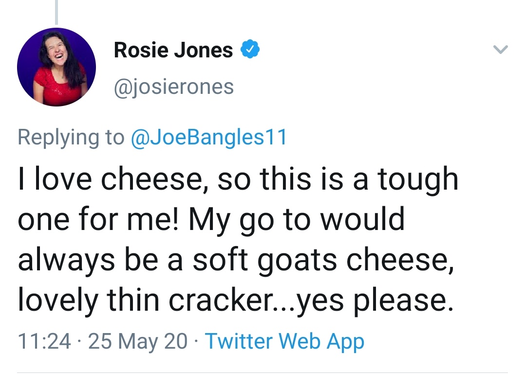 Thank you to  @TheNickHelm,  @RealDeniseWelch,  @josierones and  @DannyKirmond12 for your replies and wonderful cheese choices!It's my pleasure to enroll you onto my Celebrity Wall Of Cheese. #MondayMotivation  #mondaythoughts  #DojaCat  #eidmubarak2020  #unrelatedhashtags  #cheese