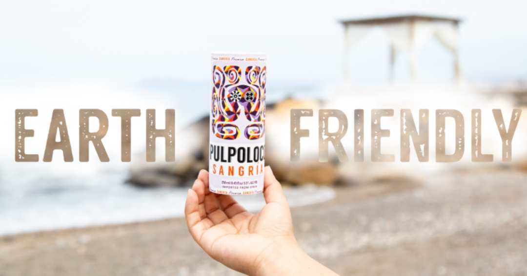 Our #pulpoloco #sangria is filled in an Earth Friendly CartoCan: Up to 60% less CO2 emissions while producing this packaging.