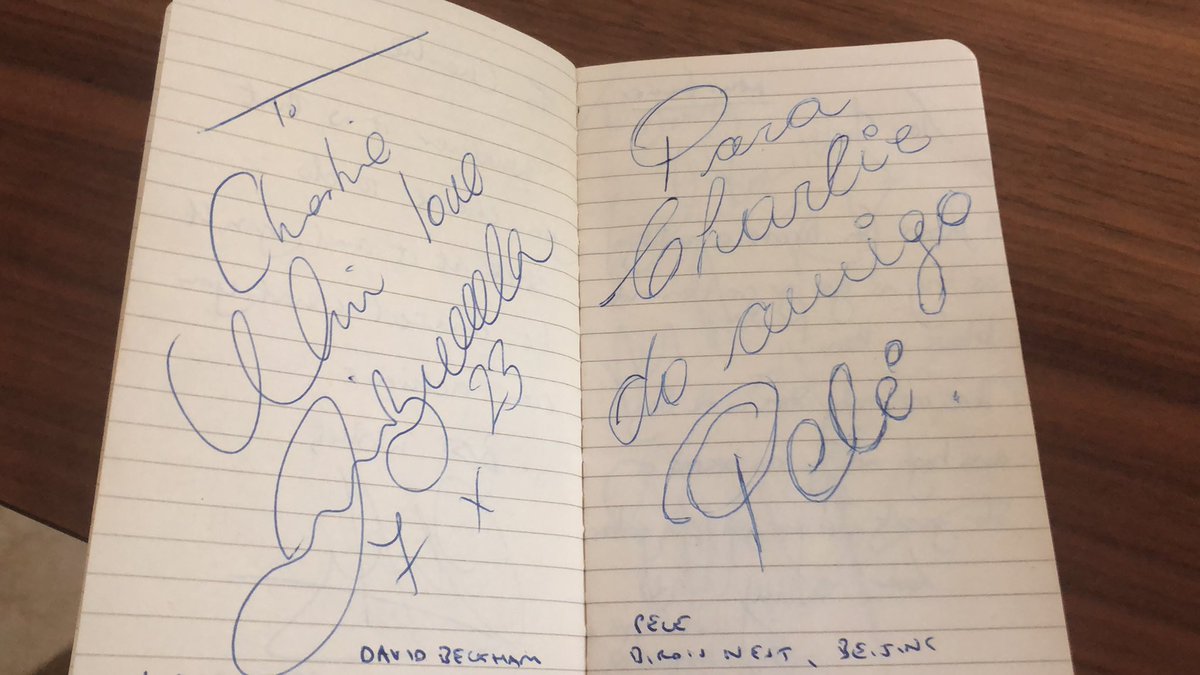 Beckham and Pele did theirs at the same time. In the excitement I didn’t explain the advice part very well...