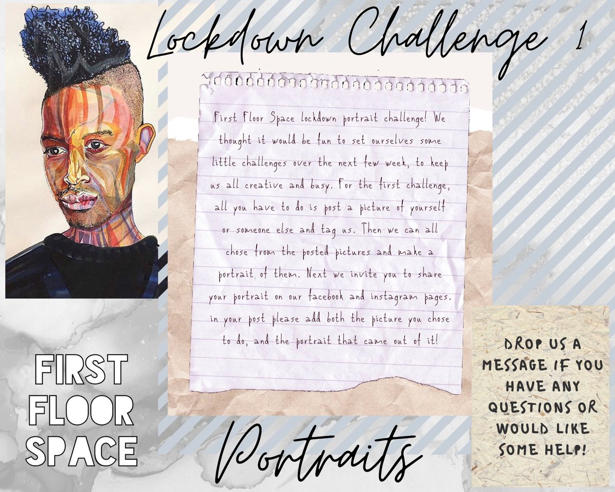 FirstFloorSpace's tweet image. We are excited to be starting the first of our lockdown challenges! We’ll be running a whole series of challenges that we think will be fun to keep us all creative and busy over the next few week. Get in touch if you’d like to take part 🎨