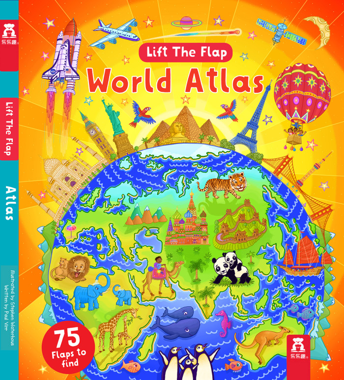 Explore the world from the comfort of your own home! This wonderful World Atlas is the latest work of Stephen Waterhouse. View Stephen's full #portfolio at ow.ly/E3Ee50zPbii  childrensillustrators.com/stephenwaterho… #kidlitart