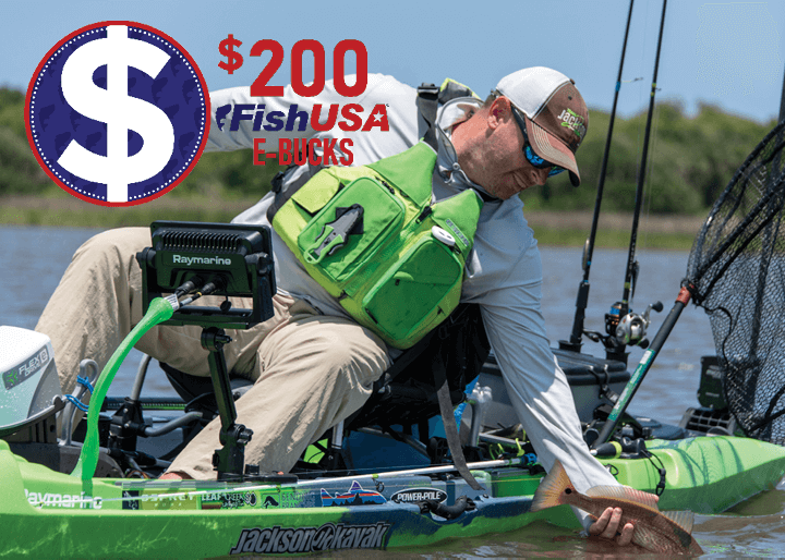 FishUSA's tweet photo. Kick off summer in a new Jackson Kayak!

Purchase your $1500+ rig this today and get $200 FishUSA E-Bucks to use on a future purchase. Think of all the kayak accessories &amp; tackle that'll buy!

Shop now: https://t.co/Tl50vQbt1G

(Offer valid until 11:59PM ET on Mon, May 25, 2020) https://t.co/0t9N7HSana