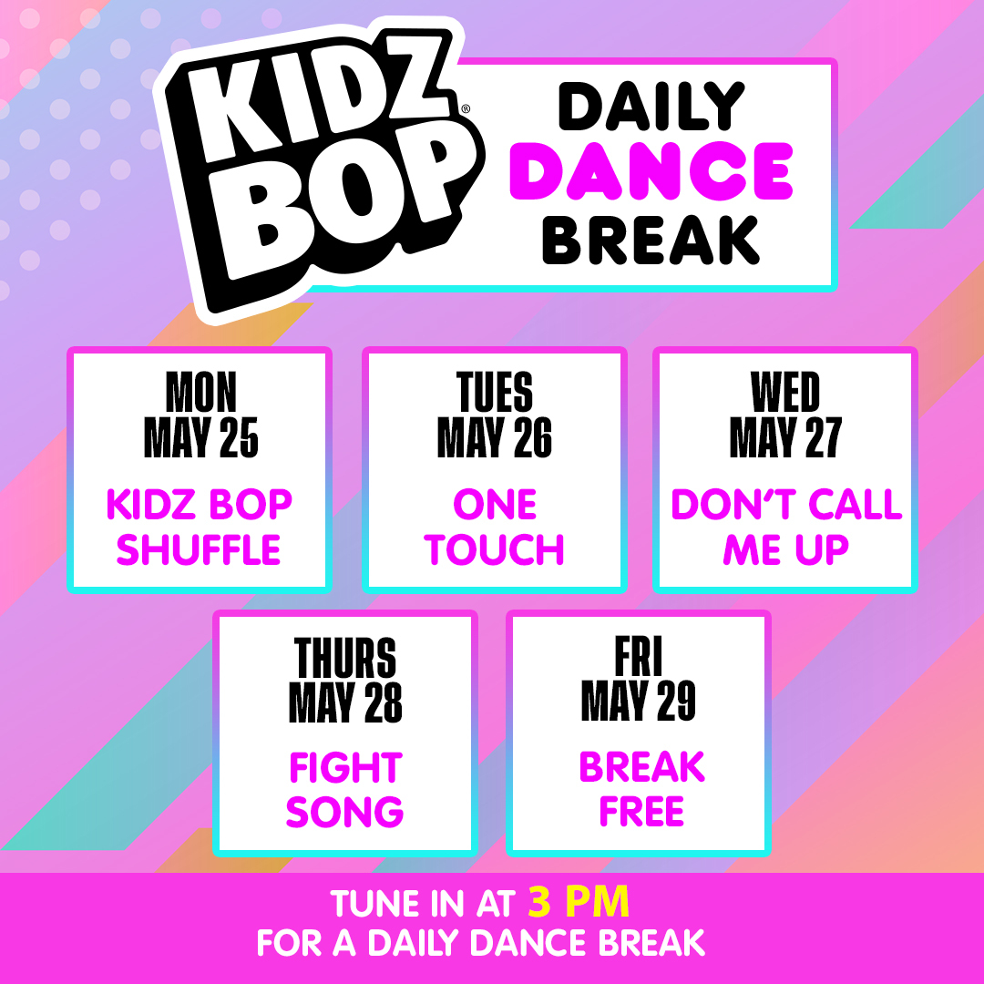 Get your kids ready for <a href="/KIDZBOP_UK/">kidzbop_uk</a> coming to The London Palladium and catch their #DanceBreak live on KIDZ BOP UK YouTube at 3pm every weekday.

Learn more here: bit.ly/kbdailydance