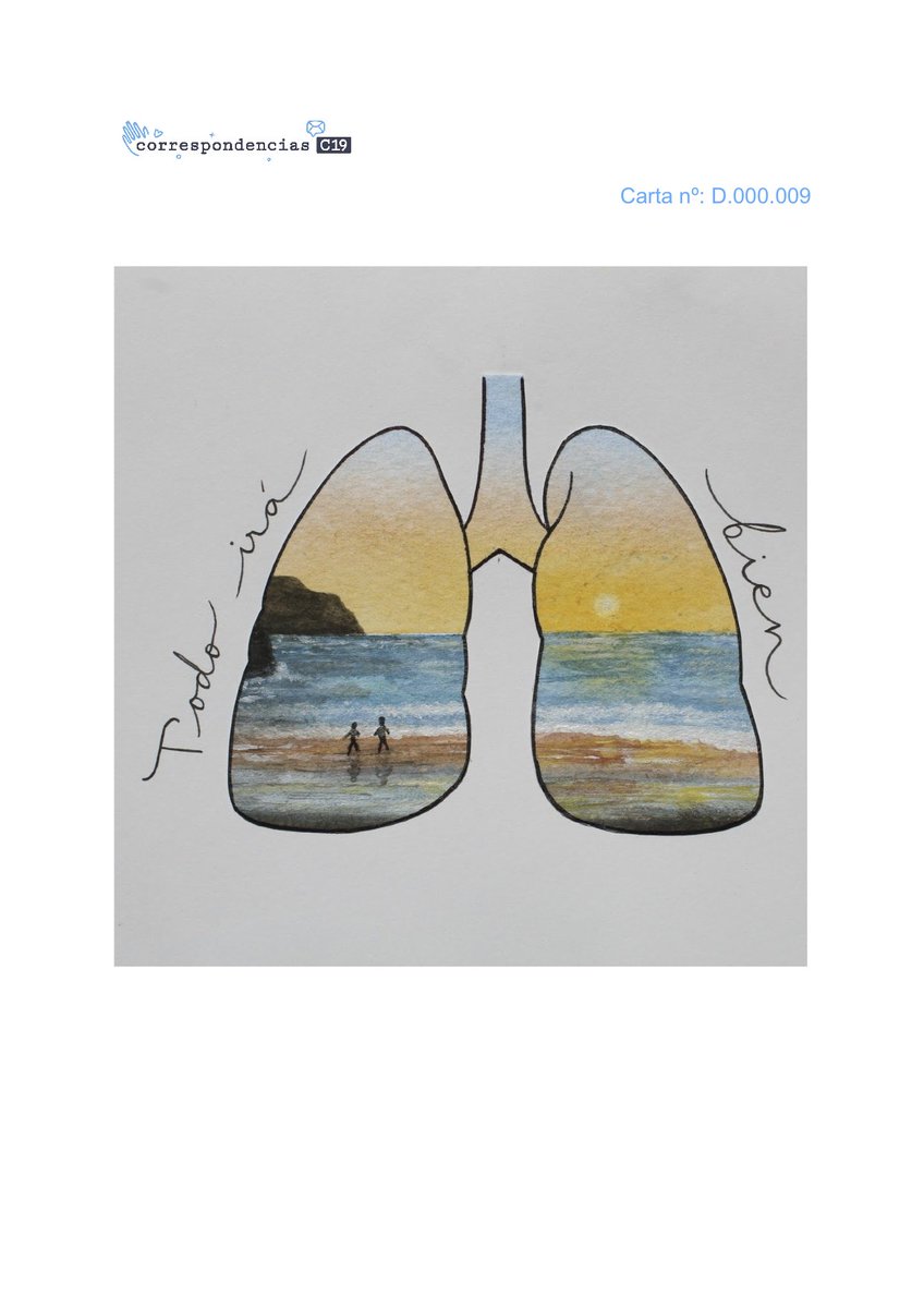 ProyectoC19's tweet photo. Carla ha realizado esta preciosa acuarela 🎨🖌 para animar con su arte a quien lo necesite. Como ella dice: "Todo irá bien".🥰 ¡¡Nos ha encantado tu colaboración!!

#CorrespondenciasC19 #TodoIráBien #Solidaridad https://t.co/cwTRdvEVKn