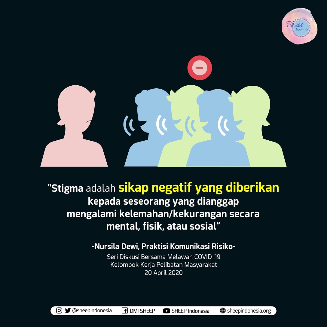 Masih dalam suasana lebaran seperti ini, mari sebarkan suasan positif kesekitar kita. Mari berprasangka baik & tidak melabeli orang-orang disekitar kita apalagi dimasa pandemi seperti ini. Yuk sebarkan semangat positif kesekitarmu 😇 #stopstigmacovid19 #YayasanSHEEPIndonesia