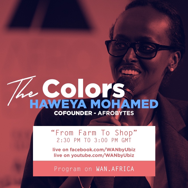 Rokhaya Diallo (@rokhayadiallo) on Twitter photo Join <a href="/HaweyaM/">Haweya MOHAMED</a> who will host a live webinar on the topic « from farm to shop » at 2:30
PM GMT
📲💻⤵️
Facebook.com/WanbyUbiz
Youtube.com/WanbyUbiz
Instagram.com/WanbyUbiz Join <a href="/HaweyaM/">Haweya MOHAMED</a> who will host a live webinar on the topic « from farm to shop » at 2:30
PM GMT
📲💻⤵️
Facebook.com/WanbyUbiz
Youtube.com/WanbyUbiz
Instagram.com/WanbyUbiz