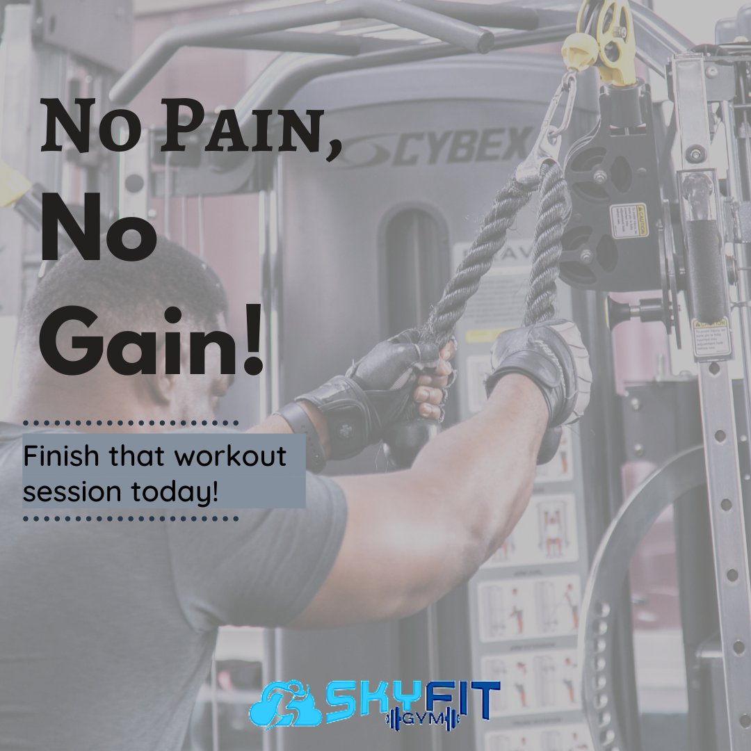 SkyfitLagos's tweet photo. Some fitness motivation to start your week. No pain, no gain; get into your gym wear, dust up that exercise mat and let the session begin! π€ ππΎ ππ½ πͺπΎ
β’β’β’β
#SkyFit #SkyFitLagos #FitLife #Workout #Motivation #Workout #TotalBodyburn #MindMuscleConnection #StaySafe https://t.co/wrZvR02xqH