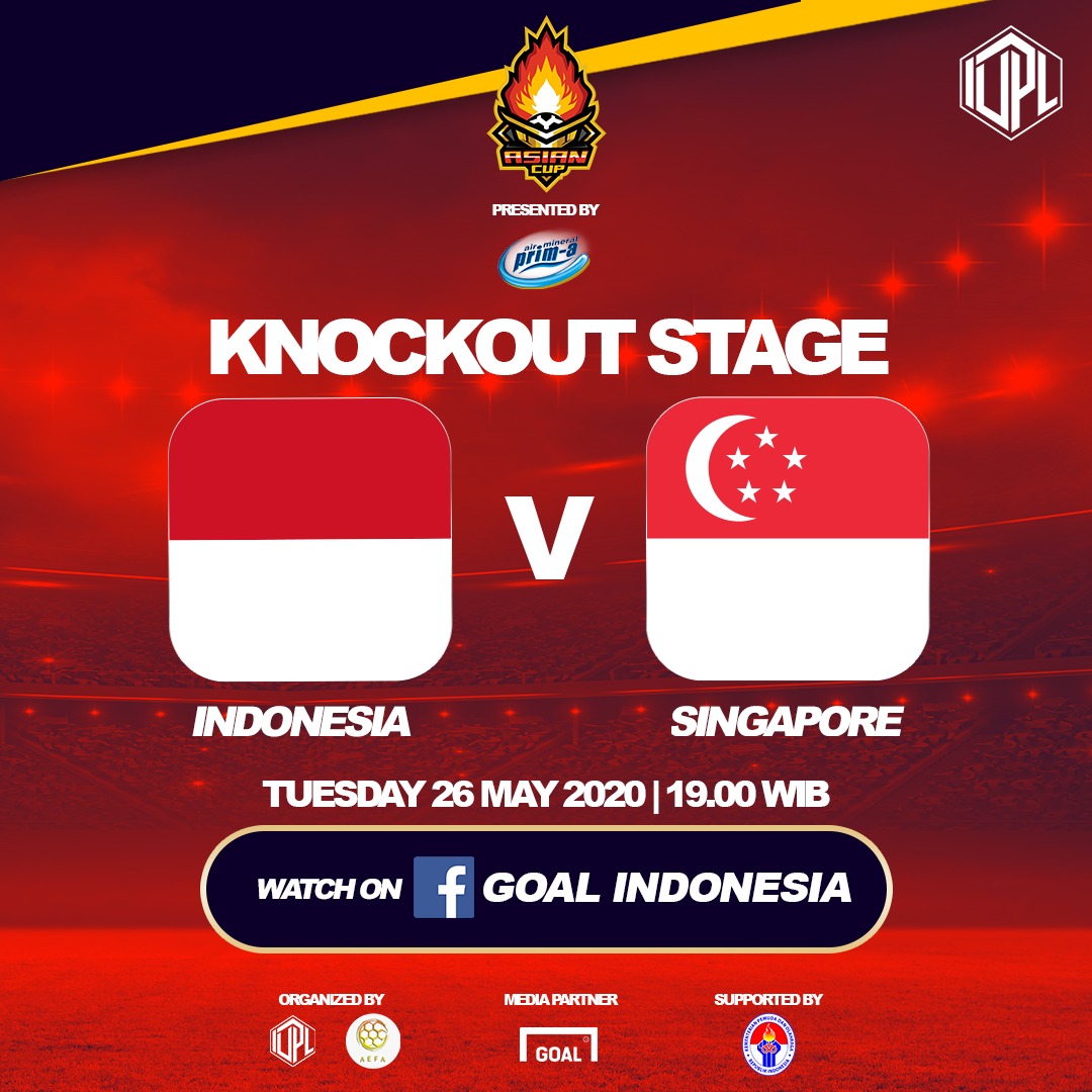 GOAL_ID's tweet photo. Tonton babak delapan besar AEFA Asian Cup 2020 antara Indonesia dan Singapura, Selasa (26/5) pukul 19:00 di laman facebook Goal Indonesia. 

#FIFA20 #GoalIVPL @IVPL_ID https://t.co/VIHIn8dFQ3