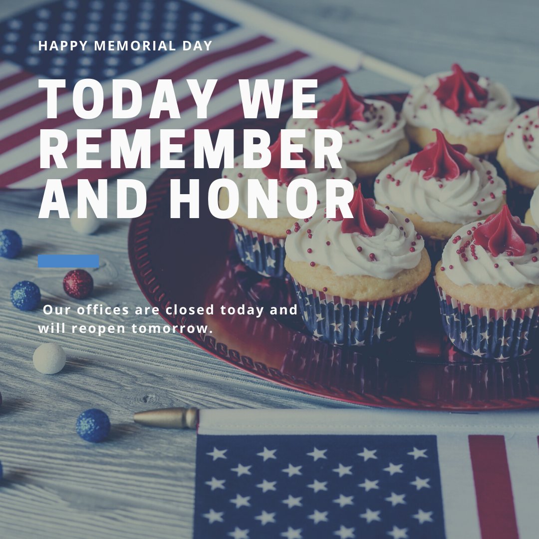 TheStrandNOLA's tweet photo. Our offices are closed in honor of Memorial Day. We will reopen tomorrow Tuesday, May 26. https://t.co/SVKsfDQbVl