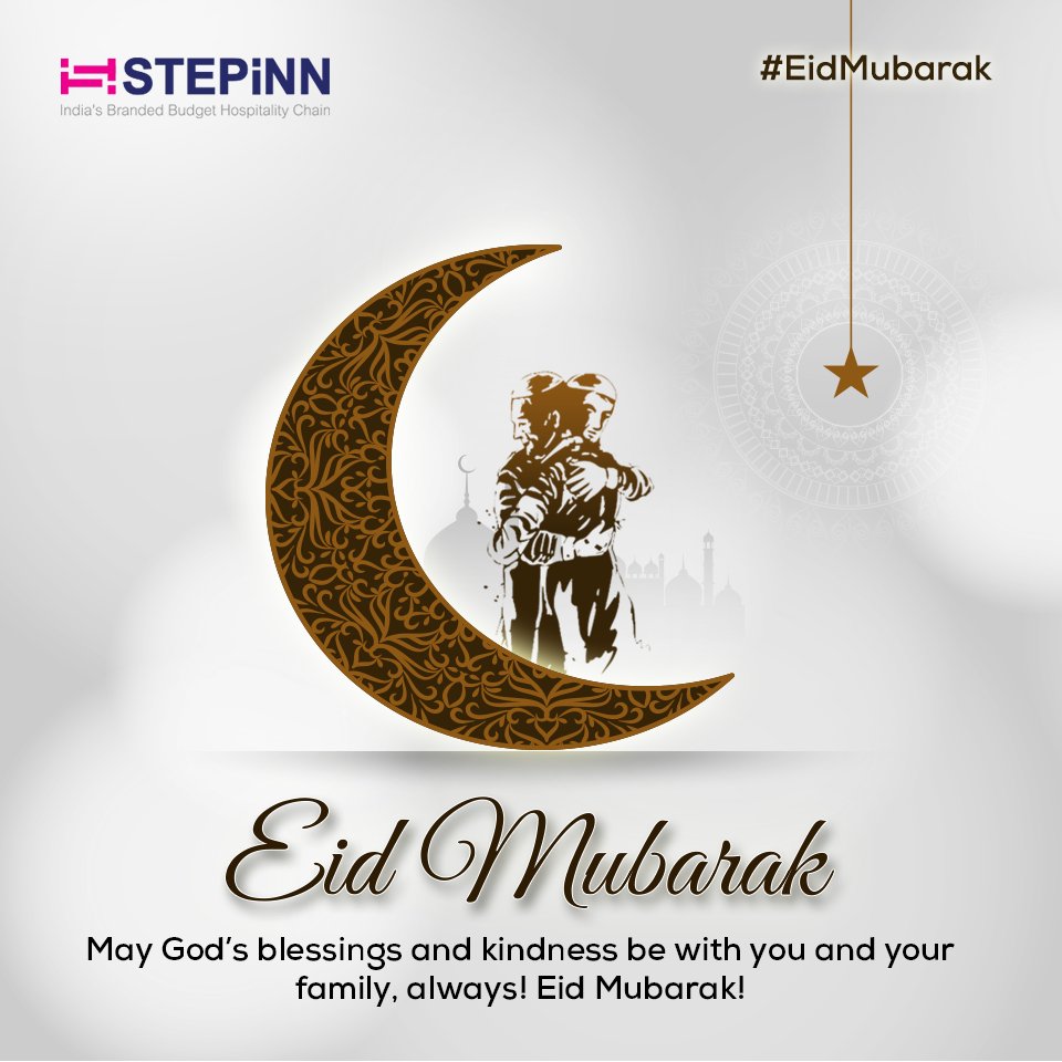 StepinnHotel's tweet photo. Let this Eid be an occasion of sharing the love with friends and family. Eid Mubarak to all!
https://t.co/v6QSTu1weq
#STEPiNN #Eid #EidUlFitr #EidMubarak #eidmubarak2020 https://t.co/mwRriXZsvH