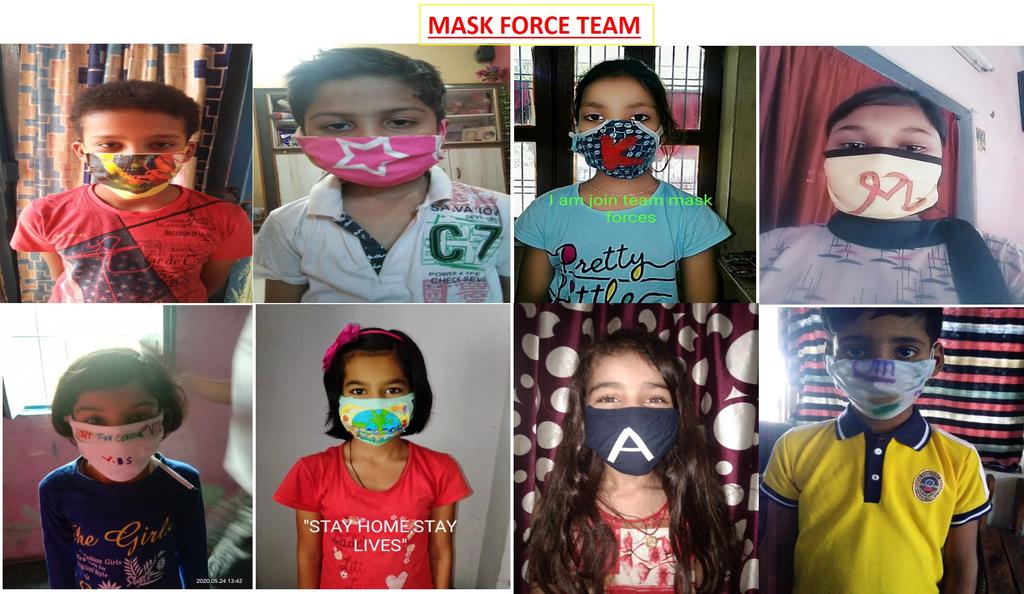 akumar172's tweet photo. @sachin_rt 
Inspired by your appeal, we conducted the contest on Mask Force Team in our school. Students have participated in great numbers. Thanks. Add: Manas Convent School, Chandauli (U.P) https://t.co/0pPN9GUDqw