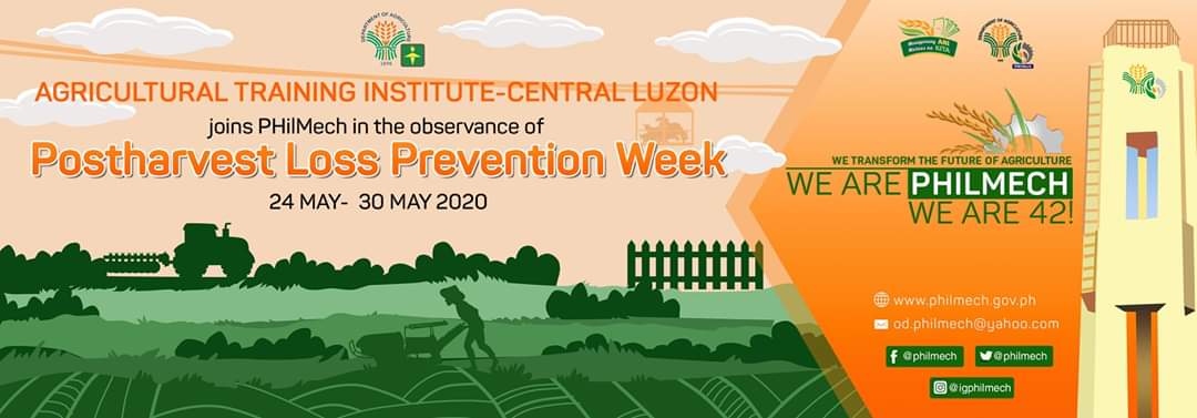 aticentralluzon's tweet photo. The #ATICentralLuzon joins #PHilMech in the observance of Postharvest Loss Prevention Week!

Happy 42nd Anniversary, DA-PHilMech! Thank you for the 42 fruitful years of brewing innovative ways to transform the future of agriculture!

#ATIiNspire #iShareKnowledge #ATILEADS https://t.co/LRYe74OpxX