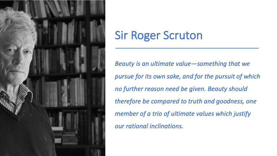 drtonywatkins's tweet photo. Another great quote on #art used in the artists’ network at #2020ELF #elfonline – the late Roger Scruton @Scruton_Quotes https://t.co/erxyZwLAwA