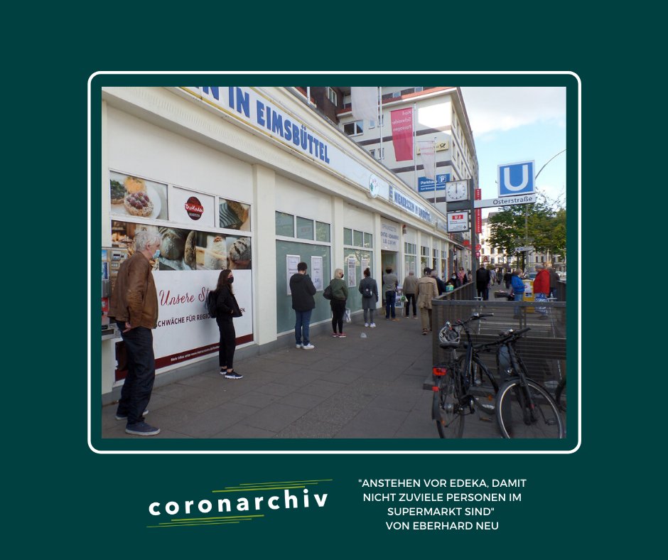 coronarchiv's tweet photo. Aufgrund der umgesetzten Hygienekonzepte stehen wir aktuell in der Schlange 🐍 an - am Supermarkt, für den Friseur oder auf der Shoppingmeile. Aber alles im Sinne unserer Sicherheit.
Wie waren Eure Erfahrungen?

Teilt Euer #CoronaErlebnis im #Coronarchiv. 💚 https://t.co/xWOtq52vR7