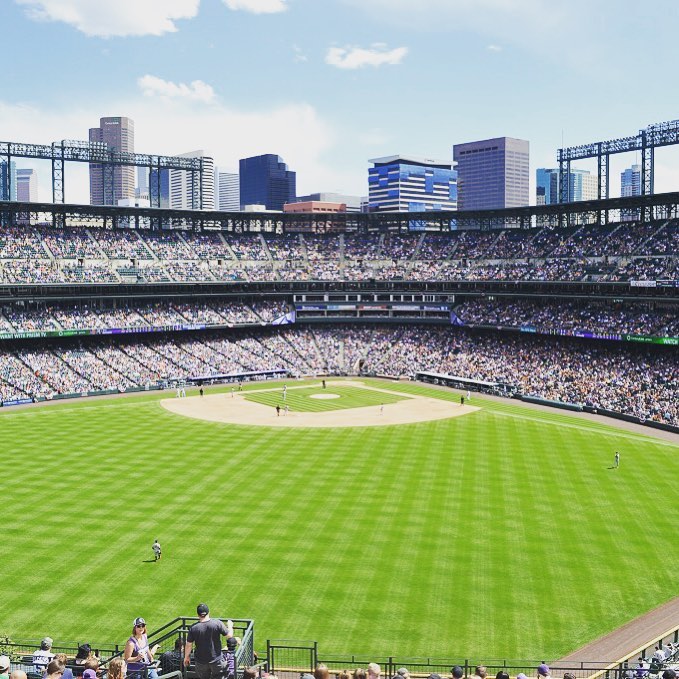 stadiumshackfc's tweet photo. Coors Field in Denver, Colorado. Home of the Colorado Rockies. Capacity 50,389. #coloradorockies #rockies #rockiesbaseball #denver #coorsfield https://t.co/C5tZYsI9xg