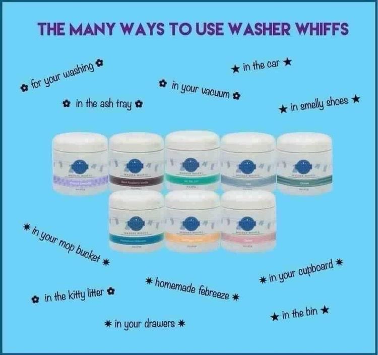 These washer whiffs are awesome!!! They have so many uses!!! Need a sample let me know or order some and try them out!!! You will not be disappointed!!! 
Socialworkgirl.scentsy.us