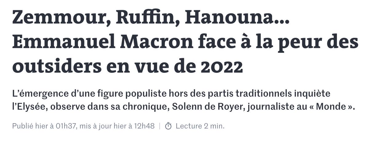 Bonjour à toutes et à tous, nous sommes le lundi 25 mai 2020 et les choses suivent leur cours en vue de 2022