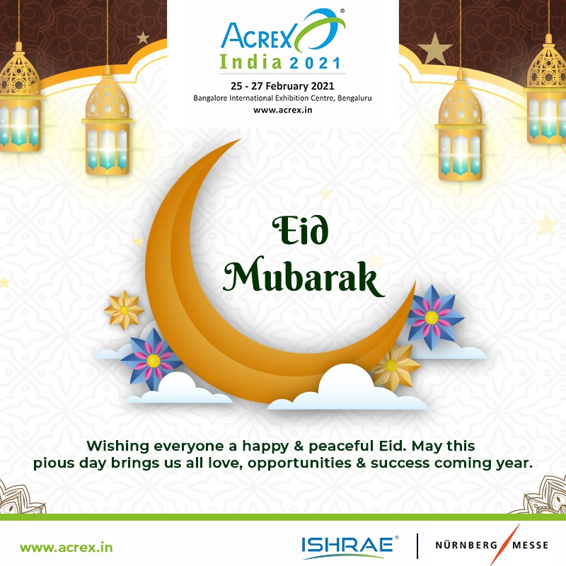 ACREX2021's tweet photo. Wishing everyone a happy &amp; peaceful Eid. May this pious day brings us all love, opportunities &amp; success coming year.

#acrexindia #eid #eid2020 #eidmubarak #happyeid #stayhomestaysafe https://t.co/HalVrhiiOf