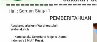 Hal: seruan siaga 1Gajelas amat siaga 1 dikira gunung kali mao meletus.Yang fatal, nomer suratnya mana? Hayoh.