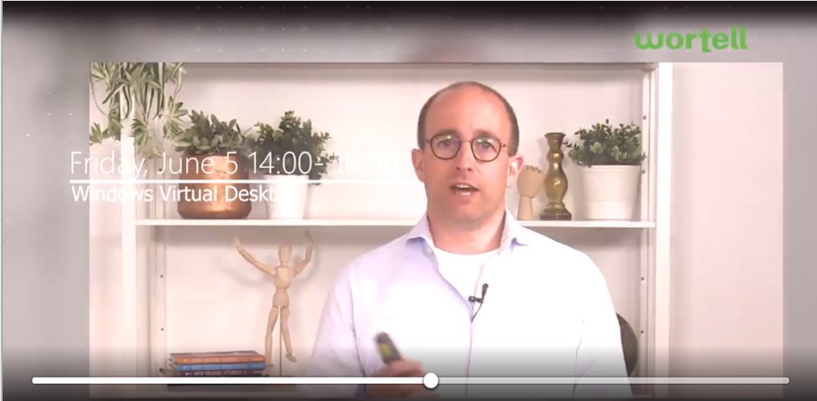 Next week is Microsoft Azure Webinar week! I'll join <a href="/Brinkhoff_C/">Christiaan Brinkhoff</a> and present our Wortell vision on helping you jump start your Windows Virtual Desktop Deployment! Sign up for this *FREE* Webinar here: info.microsoft.com/WE-AzureINFRA-… #WVD #WFH <a href="/wortell/">Wortell</a>