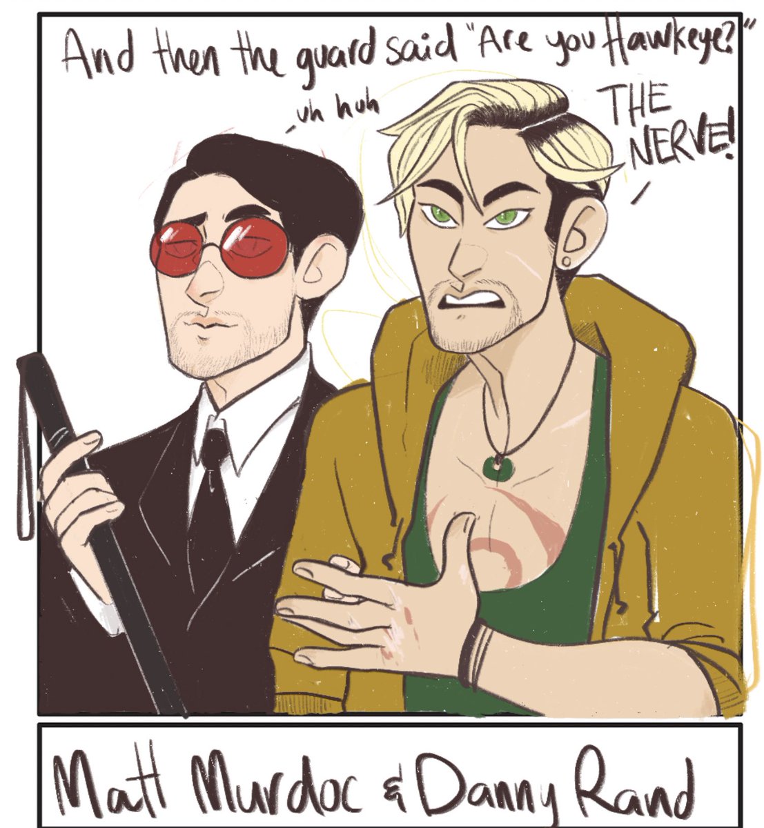 weylandyuutani's tweet photo. Been on this Dannymatt train for like ten years choochoo and it still doesn’t really have a tag #irondevil ?? I don’t know lol https://t.co/ypEyccdEcV