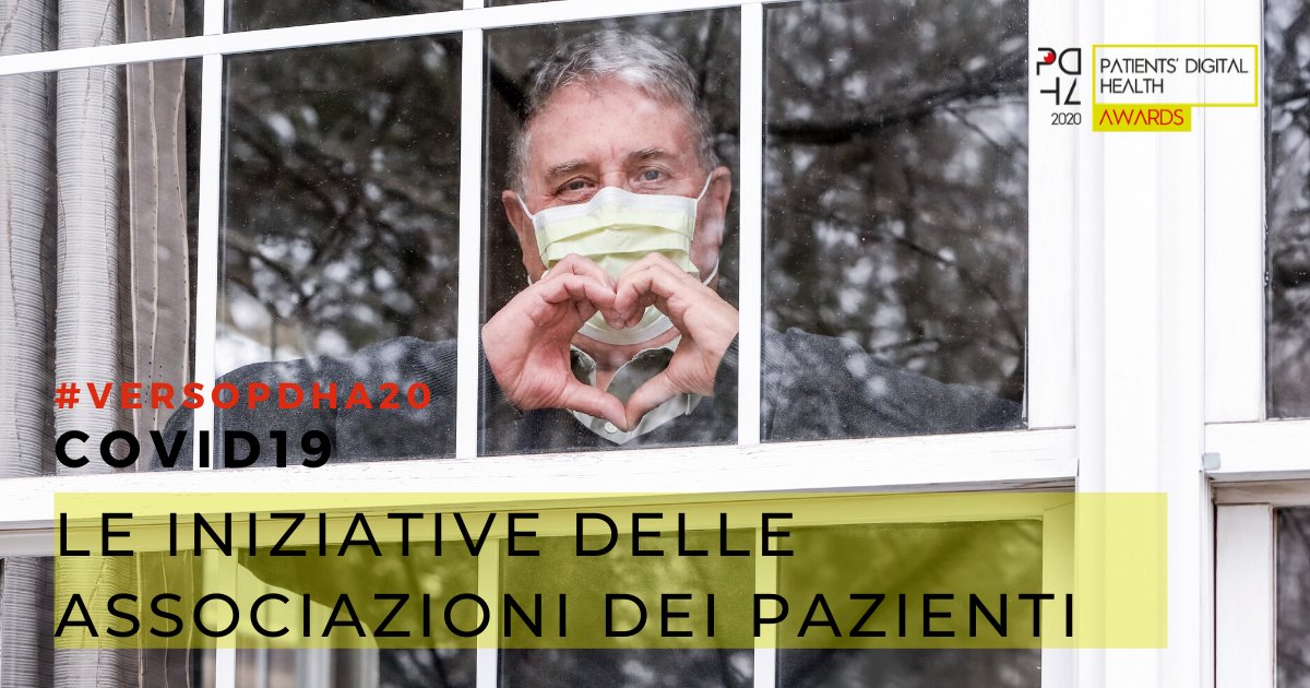 DigHealthAca's tweet photo. Le Associazioni dei Pazienti, durante il #lockdown per #covid19, hanno messo in atto tante iniziative per tendere una mano a chi è ancora più in difficoltà rispetto alla consueta routine. Da oggi vogliamo raccontarvele tutte. Scopritele con noi!
#VersoPDHA20 #PDHA20 https://t.co/QuuH3OJkjM