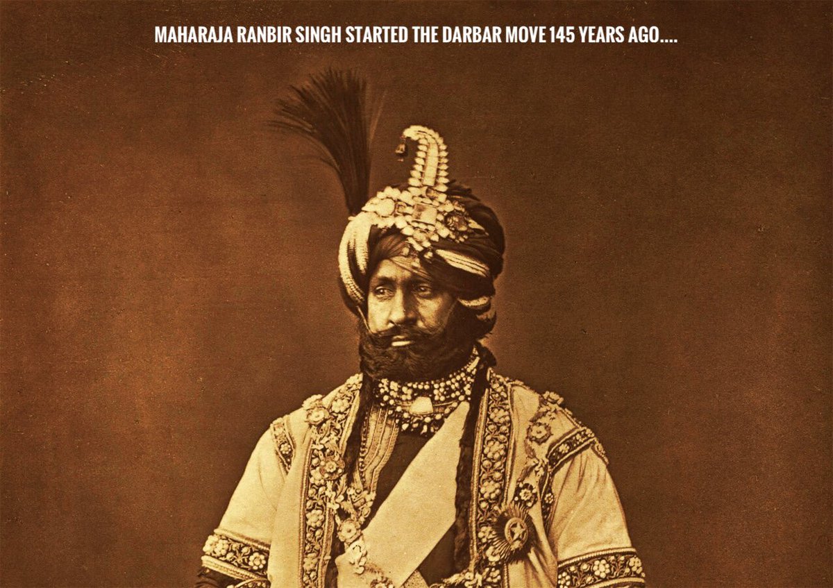 ..offices are housed in the state's summer capital, Srinagar & the other 6 months in its winter capital, Jammu. Tradition was started during Dogra rule in 1872 by M. Ranbir Singh. The issue of discontinuing the move has occasionally been raised, trust Modi-Shah to remove it.