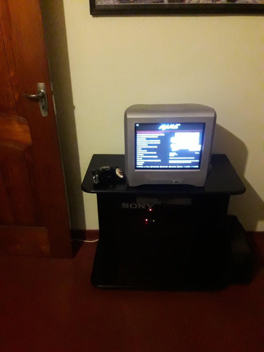 Quarantine eased up a little, so had a electrician come over and had a convenient power outlet installed for my retro gaming setup. No more dragging messy power extension cables across the room every single time when I want to play on it. 