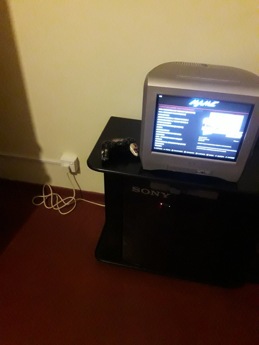 Quarantine eased up a little, so had a electrician come over and had a convenient power outlet installed for my retro gaming setup. No more dragging messy power extension cables across the room every single time when I want to play on it. 