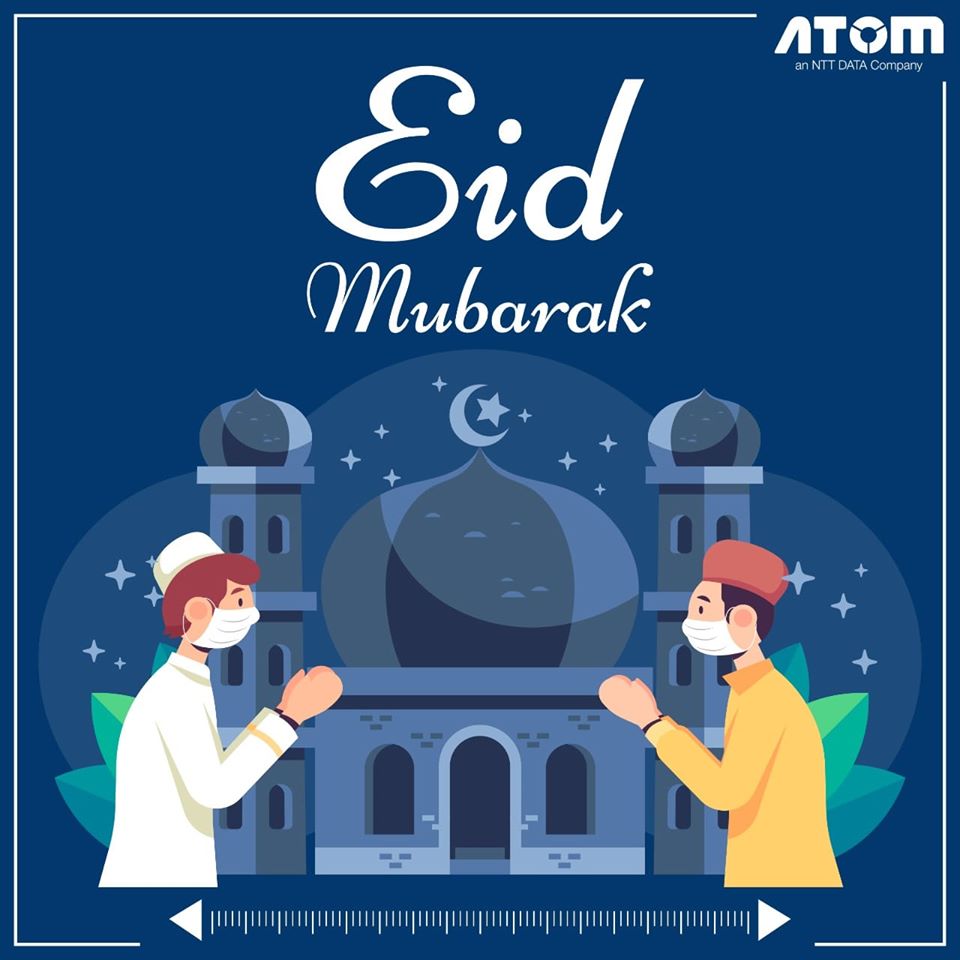 nttdatapayments's tweet image. This #EID, maintain social distancing and avoid hugging for the safety and well being of your loved ones. #EidMubarak to you and your family from #Atomtech

#EidAlFitr #eidmubarak2020