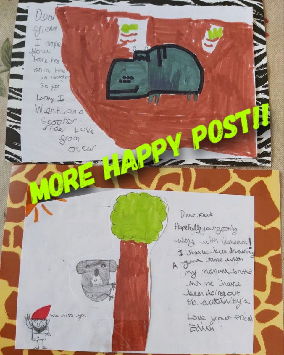 CARMRomneyMarsh's tweet photo. Check out some of our latest ‘HappyPost’ , thank you Oscar and Edith. If you want to get involved check out the info on our website. https://t.co/uA9l3W2zNZ #mail #postcard #happypost #happy #newromney #romneymarsh #loneliness #isolation https://t.co/q5ZGQCYxgU