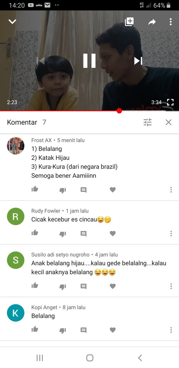 Jawaban yang masuk semakin ke Abon Abonan.🤭🤭😂😂 Absurd lan Glmbyar