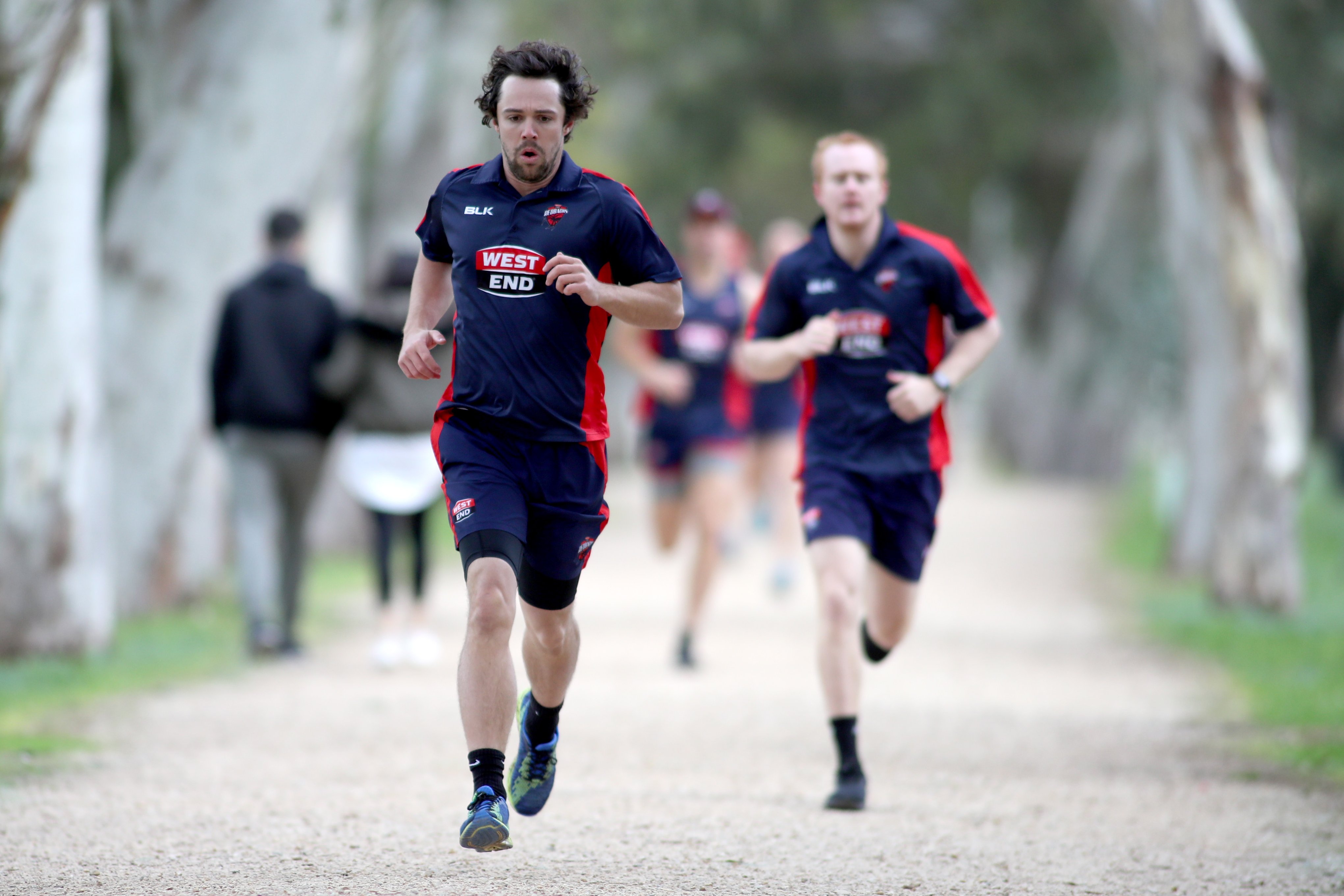 South Australia Cricket's Travis Head during pre-season training. (Credits: Twitter/ West End Redbacks)