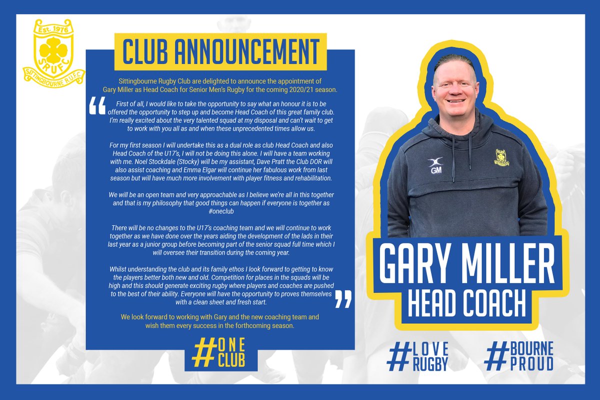 New Head Coach Joins The Team !!